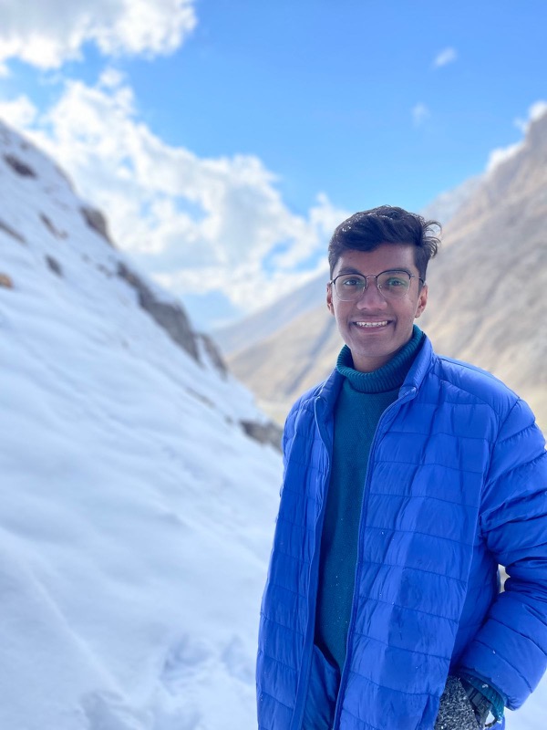 Kevin Antony at Zero Point, border of Kashmir and Ladakh, India